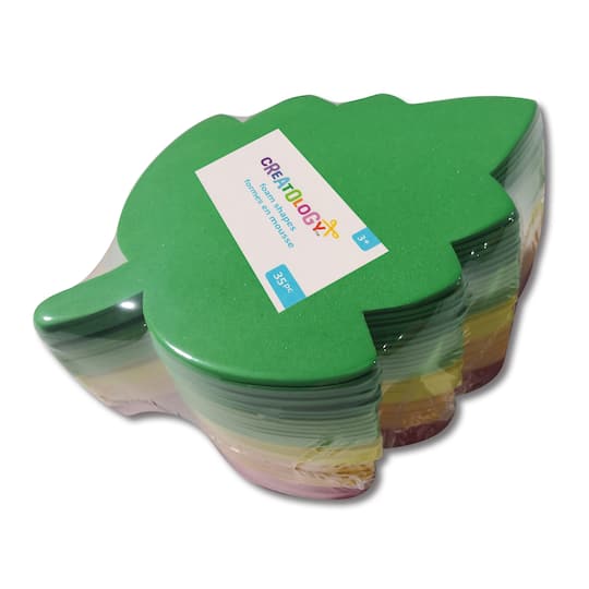 12 Packs: 35 ct. (420 total) 6.5" Leaf Foam Shapes by Creatology™